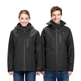 Heated Jacket for Men with 7.4V Battery, Soft Shell Electric Heating Coat (Clothing Size: Size M, Clothing Style: Men's Style)